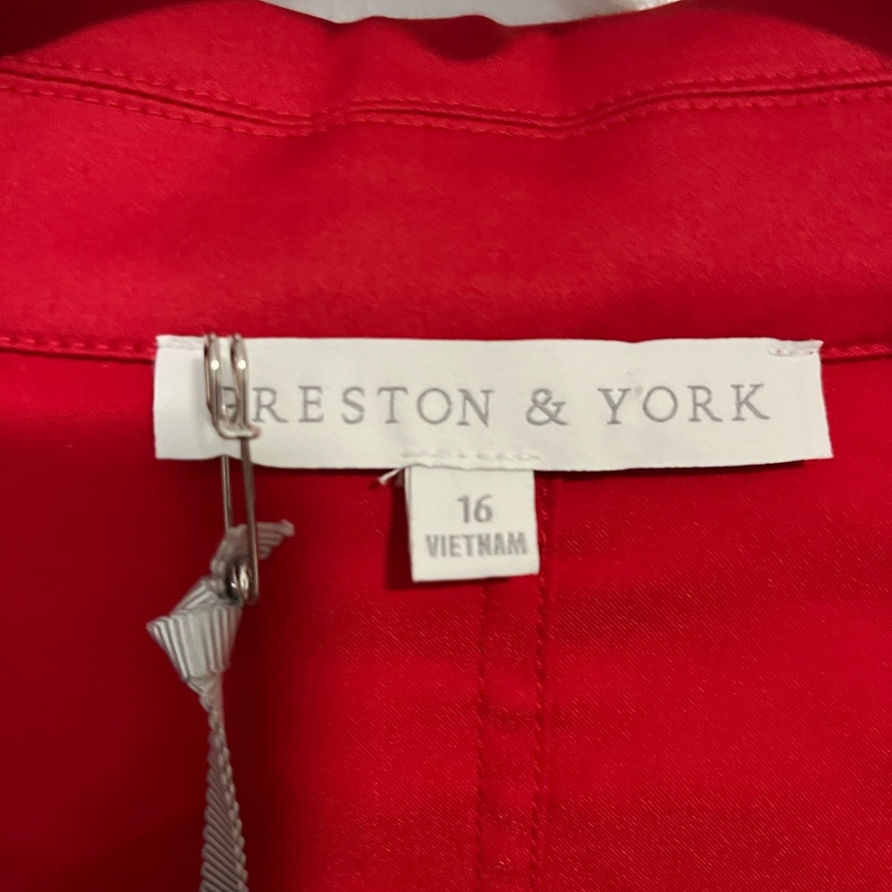 Preston and York Blazer Jacket Red New Size 16 - Picture 2 of 4